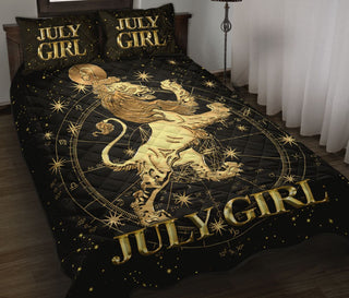 07 July Girl Golden Western QBS Leo Light Comfortable High Quality Quilt Bedding Set Bedroom Decoration Twin/Queen/King Size Bedding