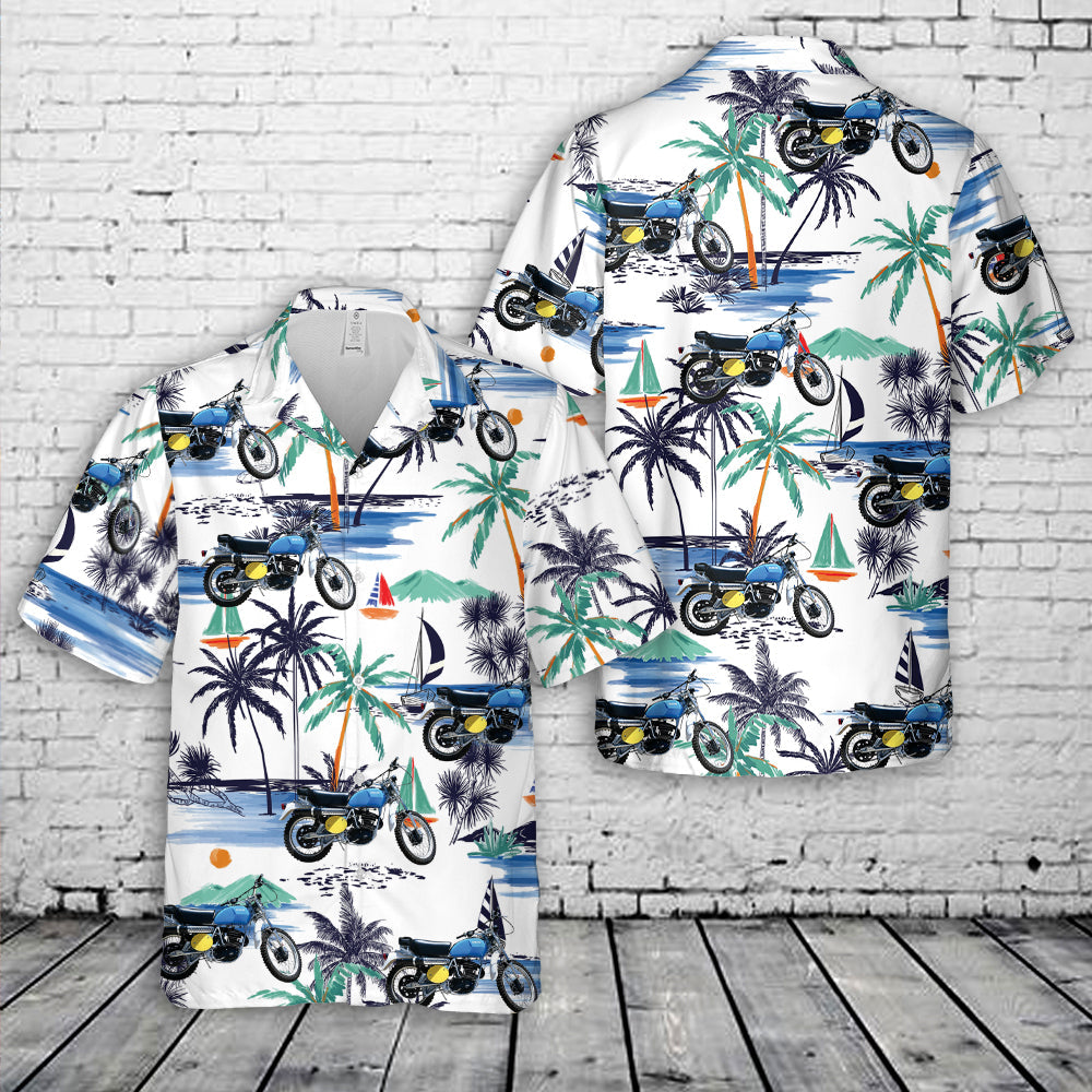 1973 Penton 175cc Jackpiner Motorcycle Hawaiian Shirt