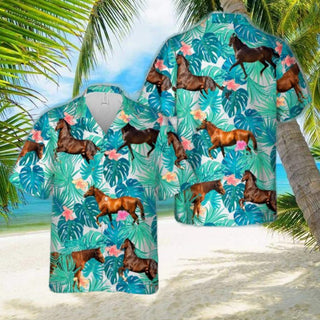 Thoroughbred Horse Hawaiian Shirt