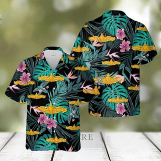 Enlisted surface warfare specialist Hawaiian Shirt Summer Vacation Button Shirt