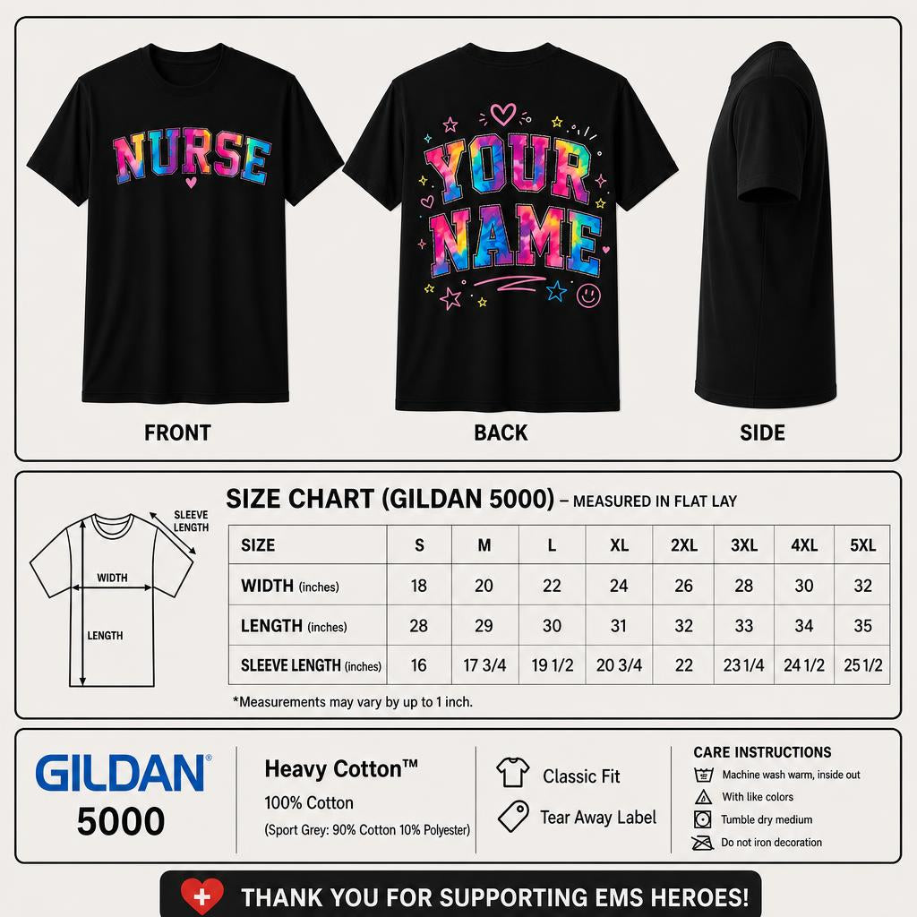 Custom Nurse Shirt Personalized Name RN LPN CNA Nurse Gift Unisex T-Shirt