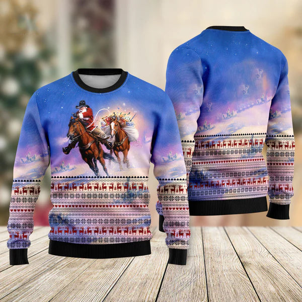 Cowboy Ugly Christmas Sweater Unique Gift For Men And Women