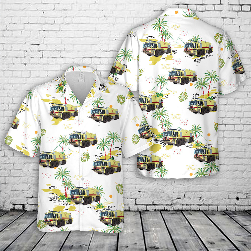 Dyess Air Force Base Texas Crash Fire Rescue Hawaiian Shirt