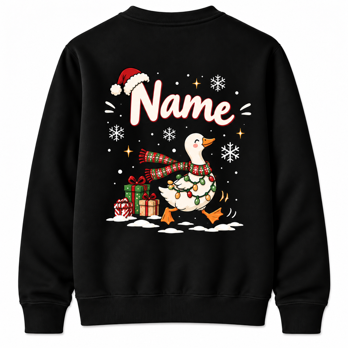 Personalized Custom Festive Goose On The Loose Cute Teacher Christmas Sweatshirt