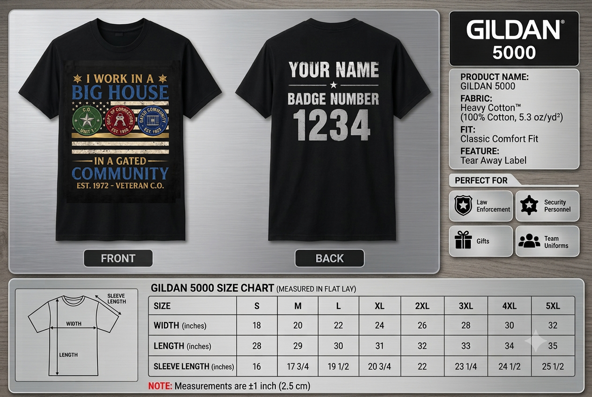 Custom Correctional Officer Flag T-Shirt Personalized Big House Gated Community Shirt Funny Thin Silver Line Prison Guard Tee