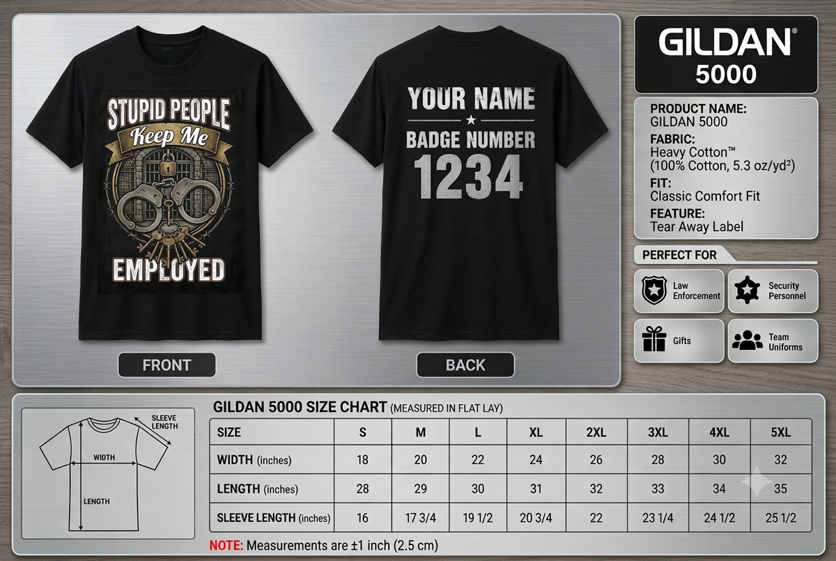 Funny Corrections Officer Shirt - Custom Name Law Enforcement Handcuffs Sarcastic Tee