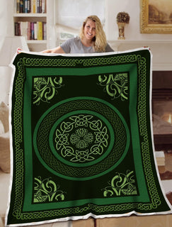 Irish Celtic Blanket Sofa Bed Throws Lightweight Cozy Bed Blanket Soft Suitable For All Season Irish Gift