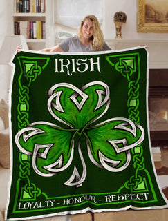 Irish Loyalty Honour Respect Blanket Sofa Bed Throws Lightweight Cozy Bed Blanket For All Season Irish Gift