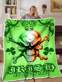 Irish To The Bone Blanket Sofa Bed Throws Lightweight Cozy Bed Blanket For All Season Irish Gift