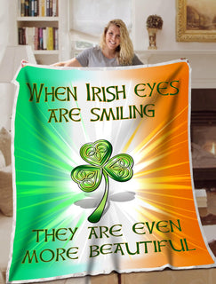 Irish When Irish Eyes Are Smiling Blanket Sofa Bed Throws Lightweight Cozy Bed Blanket For All Season Irish Gift