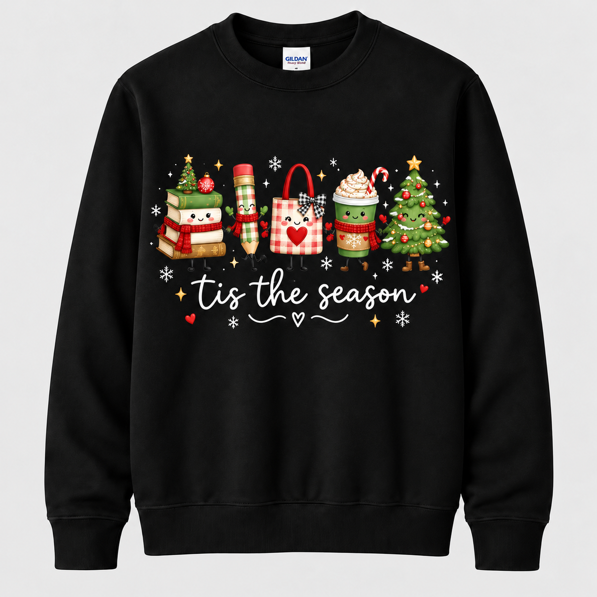 Personalized Custom Tis The Season Cute Teacher Christmas Sweatshirt