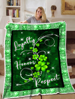 Irish Loyalty Honour Respect Blanket Sofa Bed Throws Lightweight Bed Blanket For All Season Irish Gift