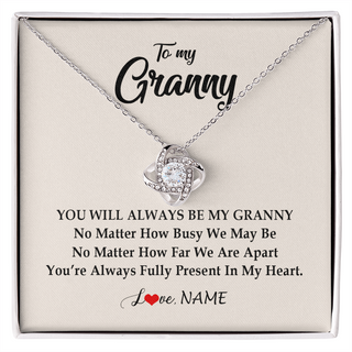 Personalized Granny Necklace From Grandkids Granddaughter Grandson You're Always In My Heart Granny Birthday Mothers Day Customized Gift Box Message Card