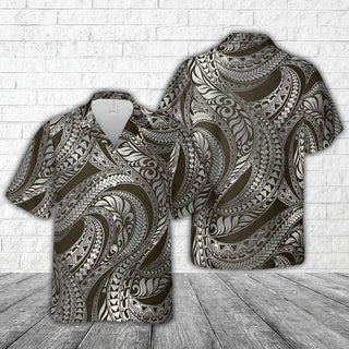 Polynesian Tribal Pattern Hawaiian Shirt, Hawaiian Aloha Shirt, Hawaii Shirt for Men and Women HWN5171