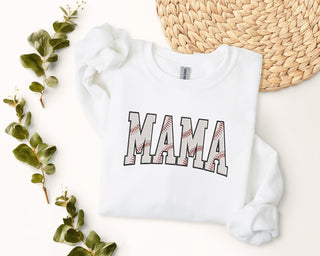 Baseball MAMA Embroidered Shirt, Mother's Day Sweatshirt, Mom Sweatshirt