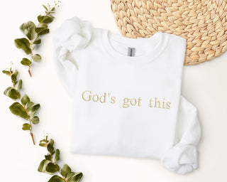 God's Got This Embroidered Shirt, Mother's Day Sweatshirt, Mom Sweatshirt