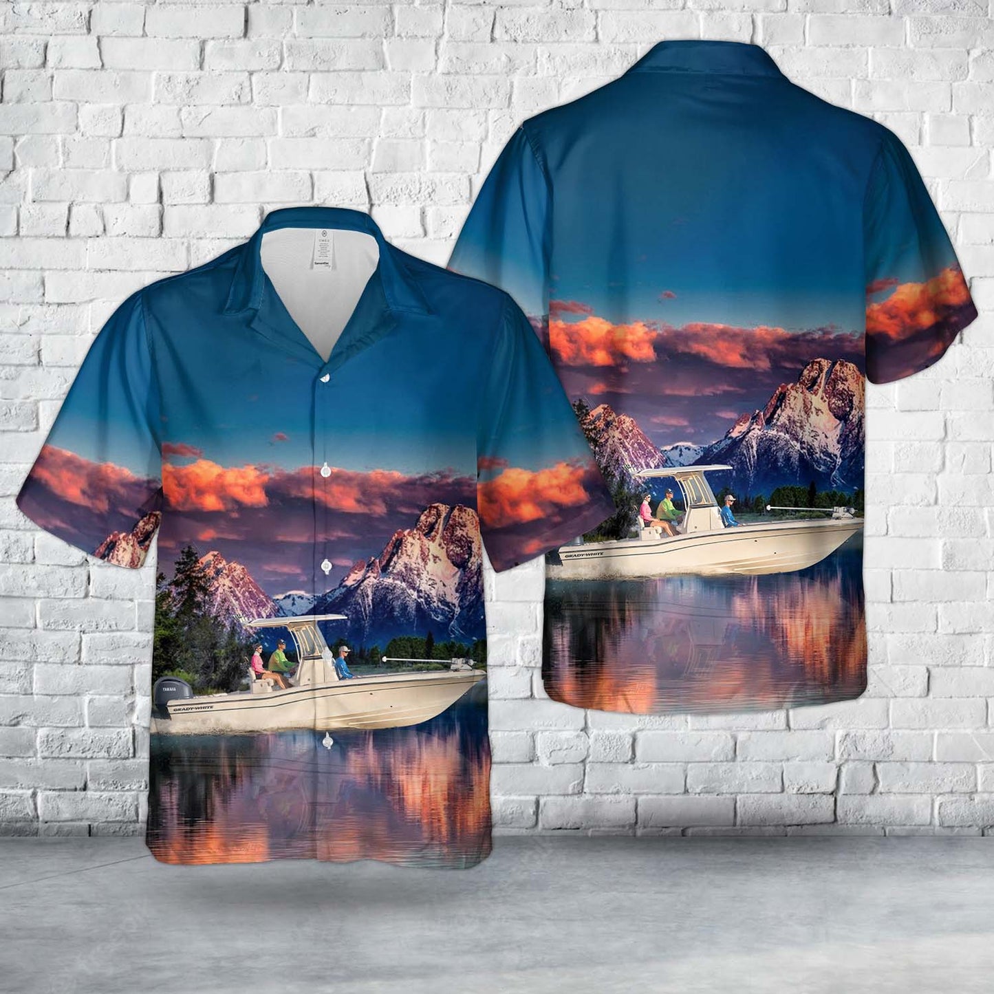 USA Grady-White Boats 251 CE Coastal Explorer Hawaiian Shirt
