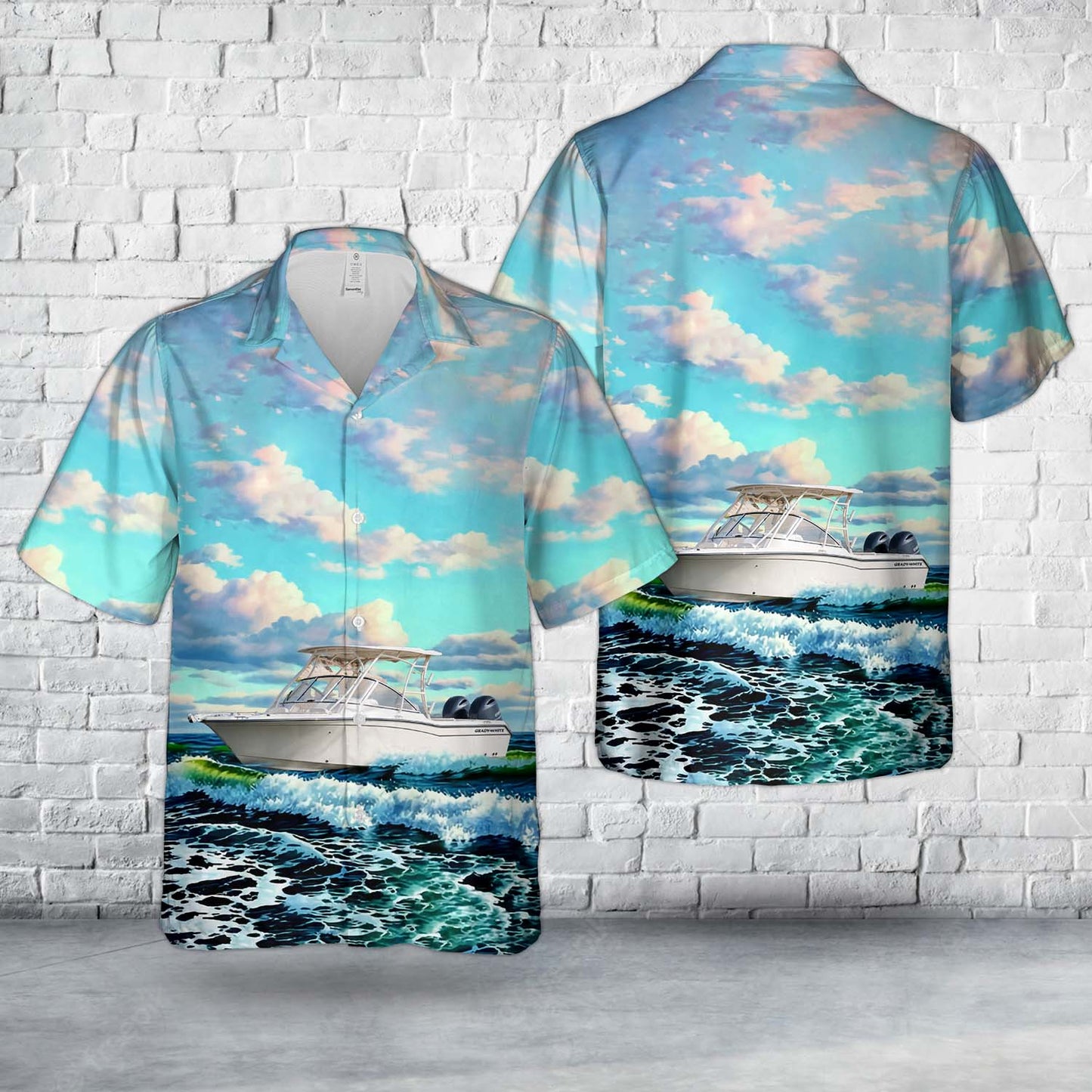 USA Grady-White Boats 255 Dual Consoles Hawaiian Shirt