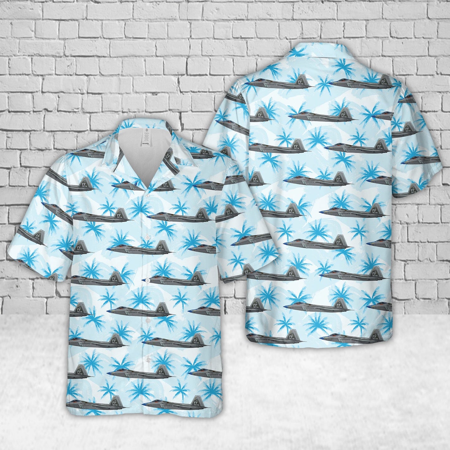 US Air Force Lockheed F-22 Raptor 192nd FW "Cripes A`Mighty" Hawaiian Shirt
