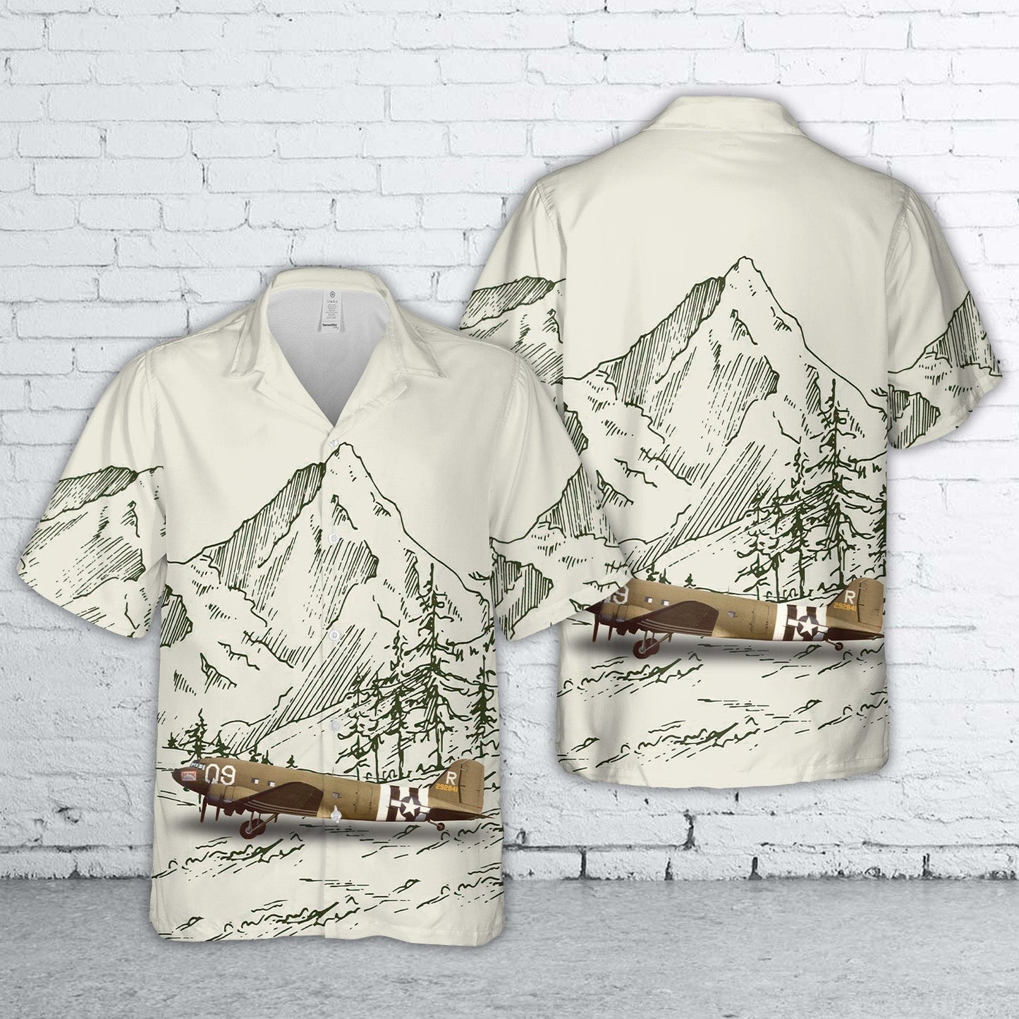 US Army Air Force (USAAF) C-47A Skytrain 42-92841 Hawaiian Shirt