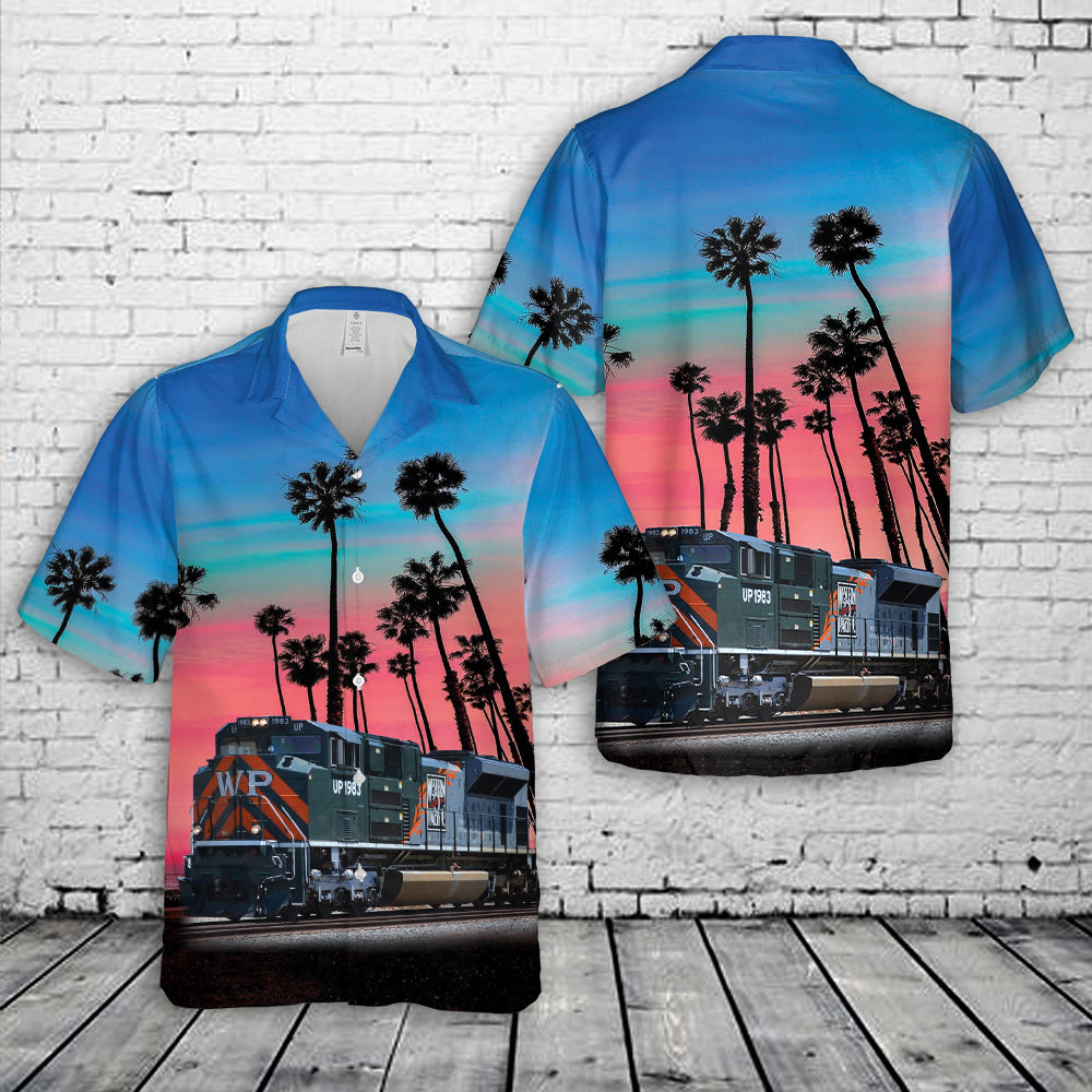 Union Pacific Western Pacific Railroad Hawaiian Shirt