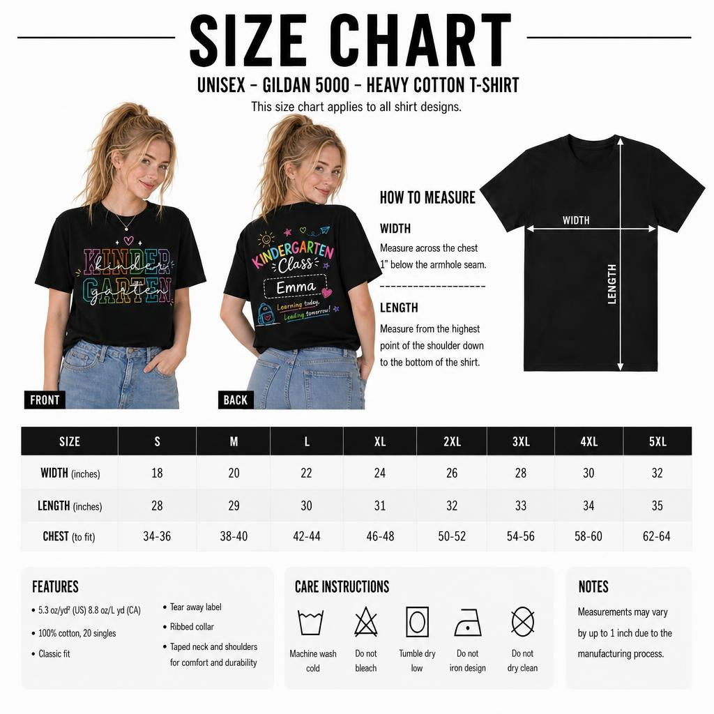 Personalized Kindergarten Class Teacher Shirt Custom Name Unisex T-Shirt