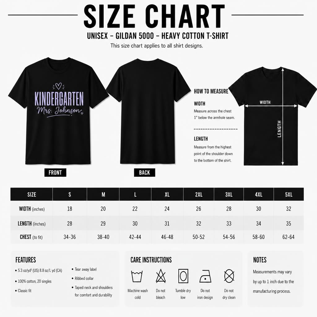 Custom Kindergarten Shirt Back to School Teacher Appreciation Unisex T-Shirt