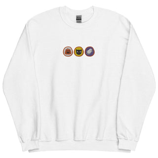 Embroidered Halloween Sugar Cookie Sweatshirt Crewneck Sweatshirt All Over Print Sweatshirt For Women Sweatshirt For Men SWS2481