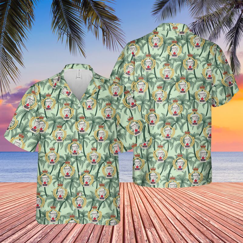 Canadian Army, Royal Canadian Armoured Corps (RCAC) Hawaiian Shirt