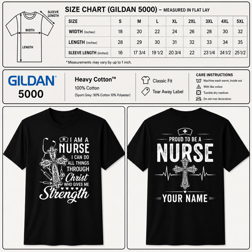 Personalized Cute Nurse Faith Shirt Custom Jesus Loves Nurses Gift Unisex T-Shirt