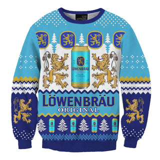 Unisex Löwenbräu 3D Ugly Christmas Sweater For Men & Women Christmas Gift Sweater BH1139