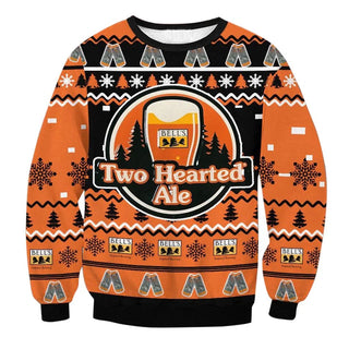 Unisex Two Hearted Ale Bell's Brewery 3D Ugly Christmas Sweater For Men & Women Christmas Gift Sweater BH1293