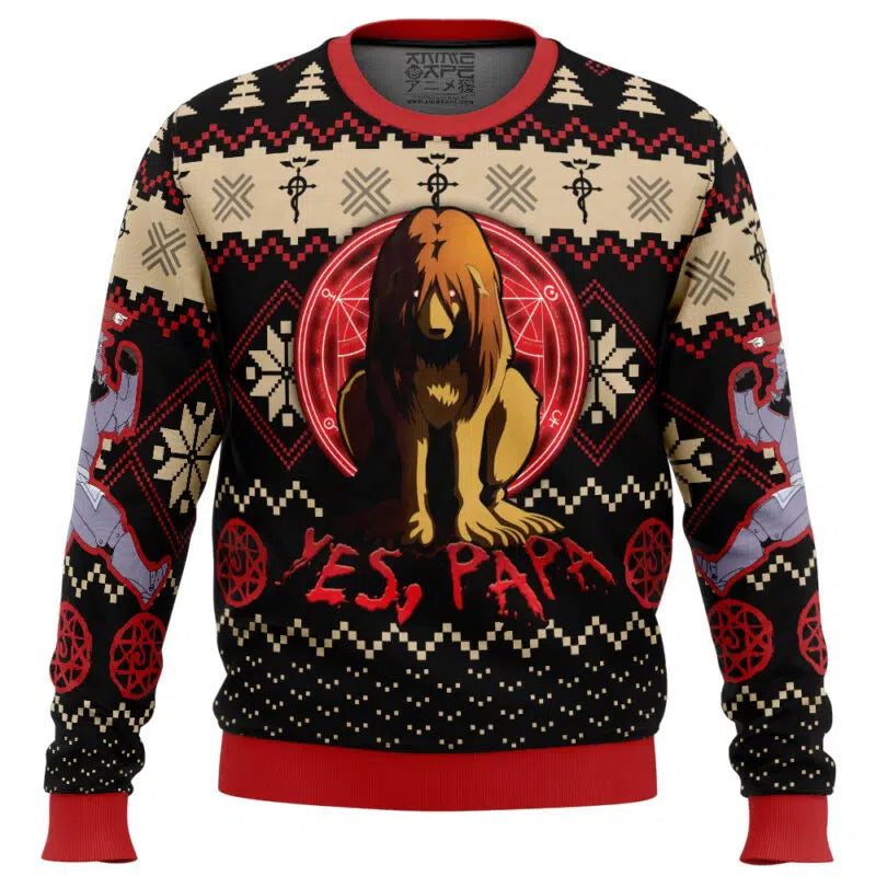 Nina Yes Papa Fullmetal Alchemist Ugly Christmas Sweater
