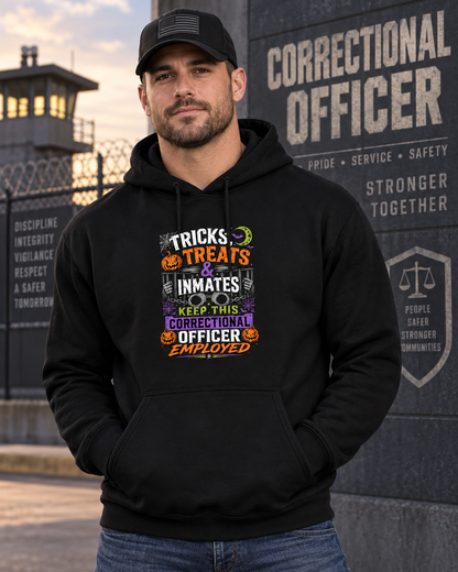 Personalized Correctional Officer Halloween Hoodie Stupid People Custom Name CO Gift