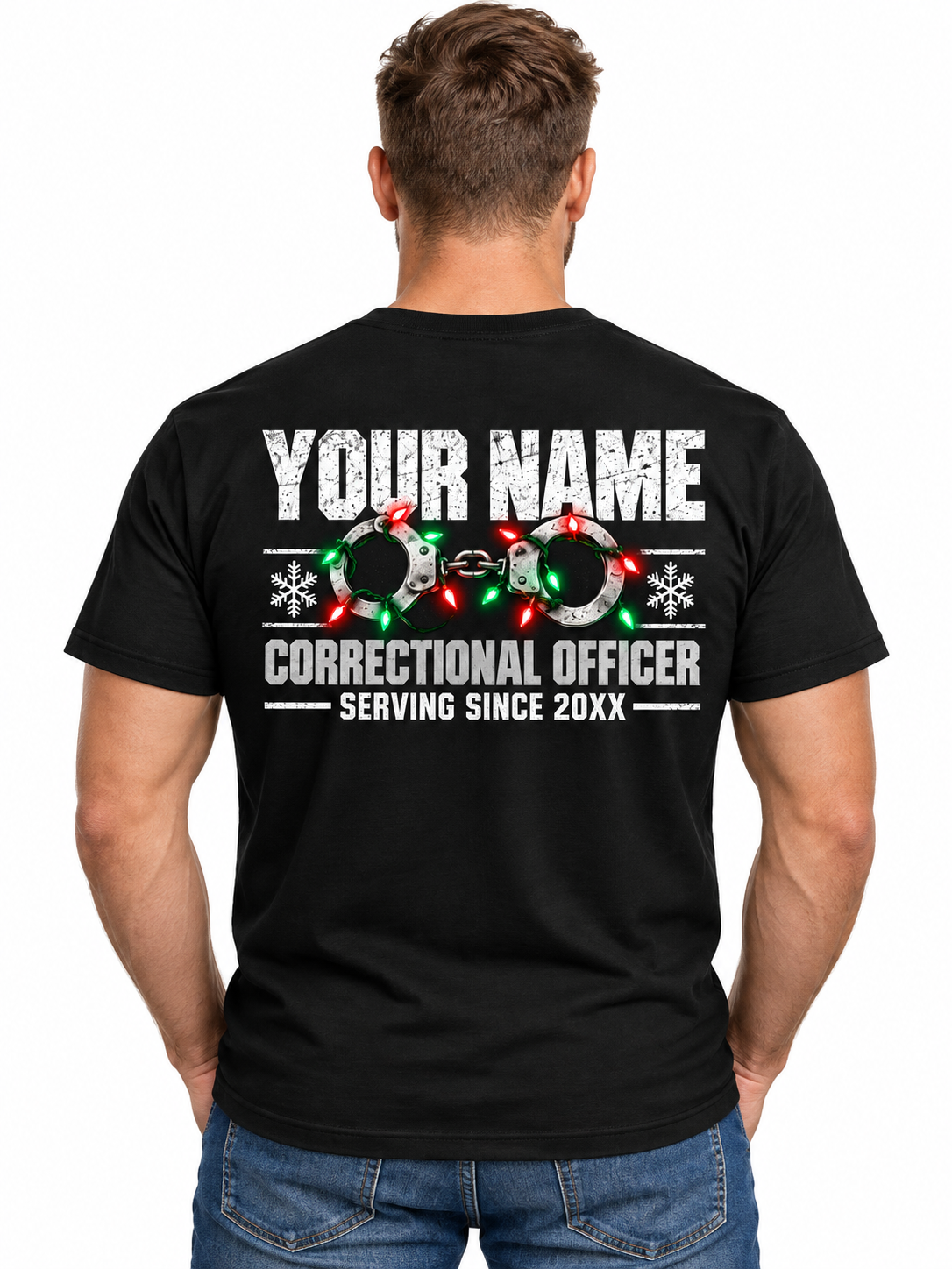 Naughty People Keep a Correctional Officer Employed Christmas T Shirt