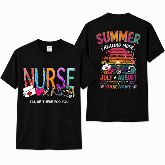 Custom Nurse Life Heartbeat Shirt Personalized RN Gift Nurses Week 2026 Unisex T-Shirt