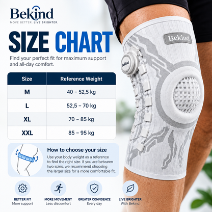 Bekind SmartDial™ Kinetic Support Knee Brace