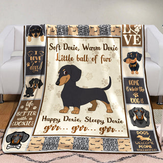 Dachshund Dog  Fleece Blanket OCT0301 81O52