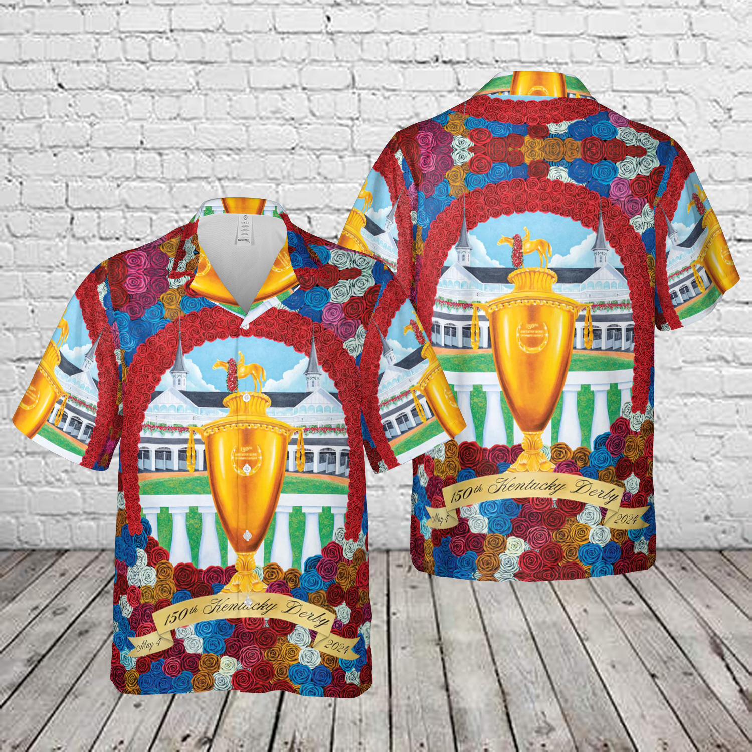150th Running Of The Kentucky Derby - Kentucky Derby Horse 4 Hawaiian Shirt