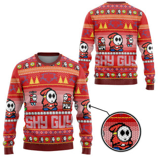 Su.per Ma.rio Shy Guy Ugly Christmas Sweater For Men & Women Christmas Gift Sweater US4252