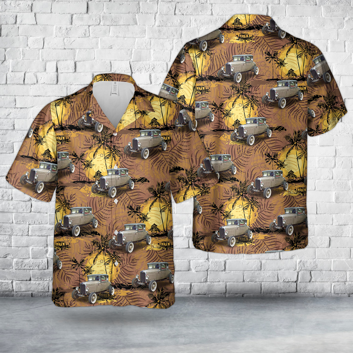 163 Ford Model A Hot Rod (1930) BS 9959 Hawaiian Shirt