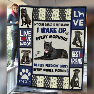 Cane Corso Dog Fleece Blanket MR0302 69O56