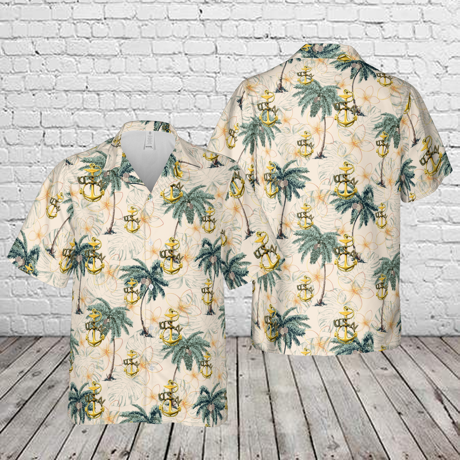 1900-1910 US Navy Chief Petty Officer Hat Badge Hawaiian Shirt