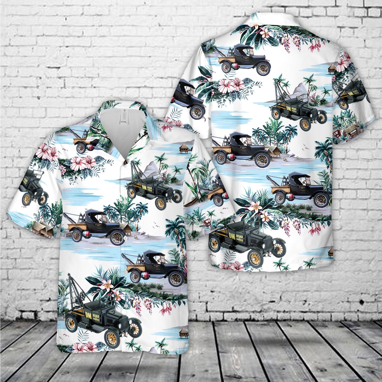 1925 Ford Model T Tow Truck Hawaiian Shirt