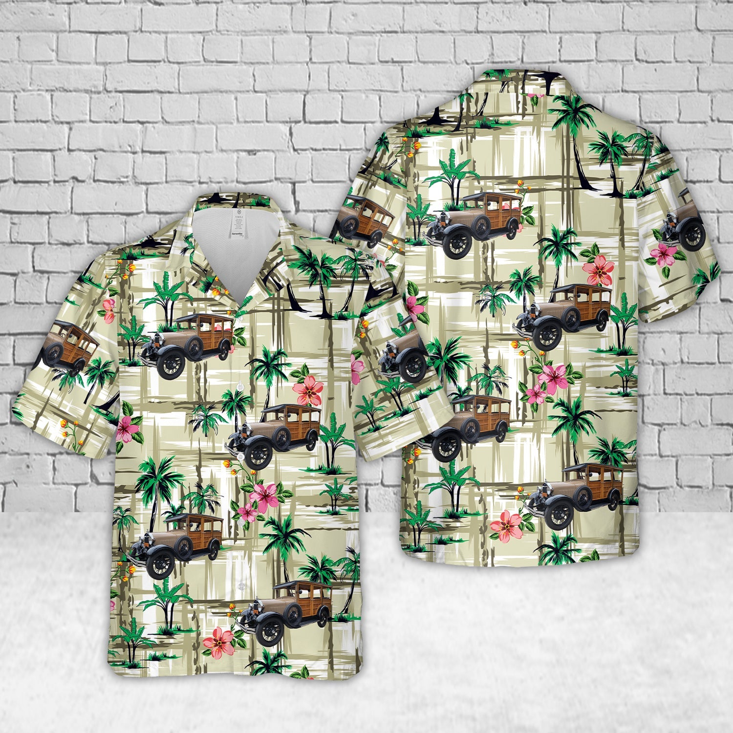 1928 Ford Model A Wagon Hawaiian Shirt