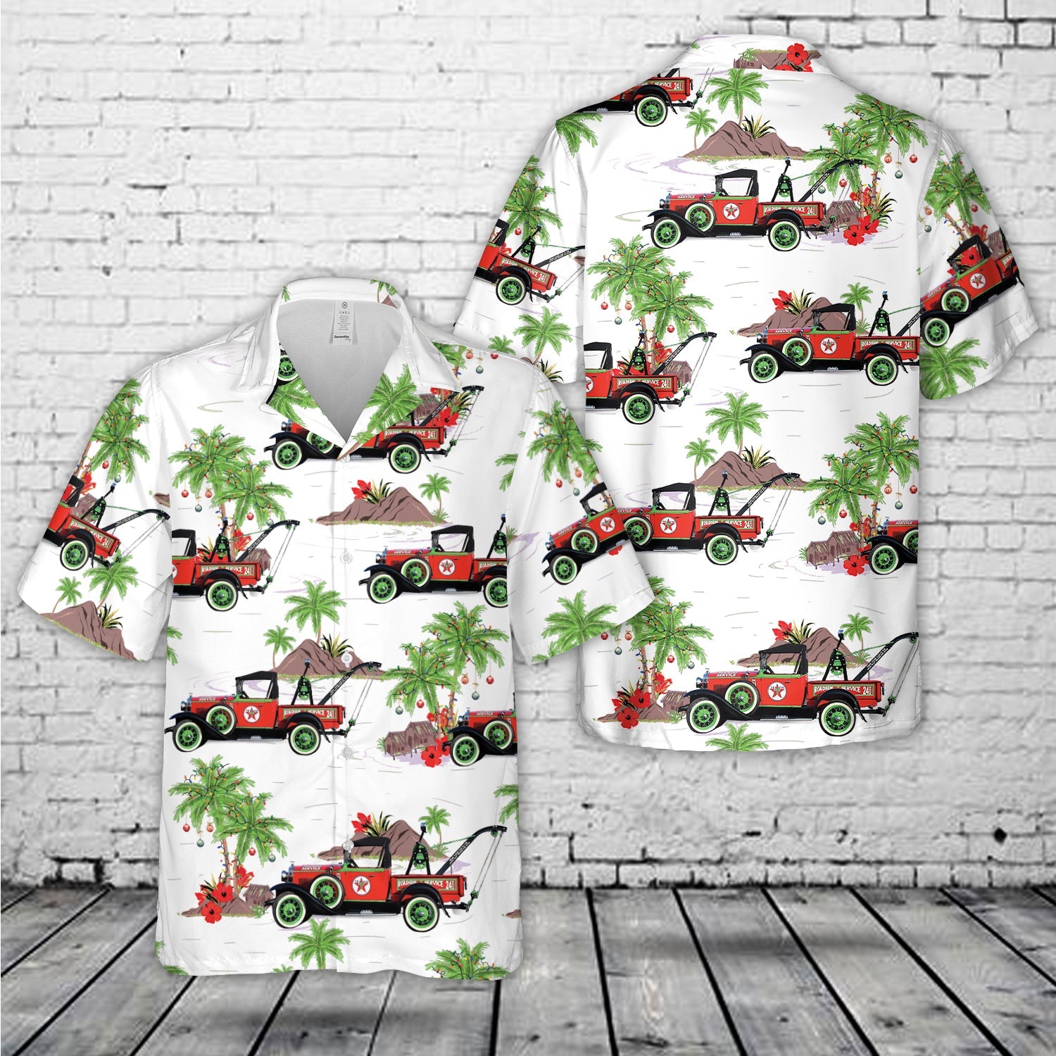 1930 Ford Model A Wrecker Truck Hawaiian Shirt