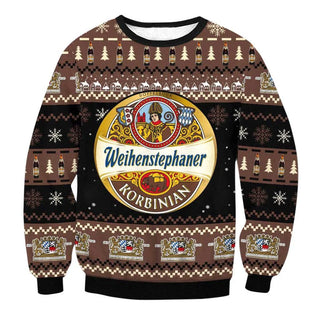 Unisex Weihenstephaner Korbinian 3D Ugly Christmas Sweater For Men & Women Christmas Gift Sweater BH1296