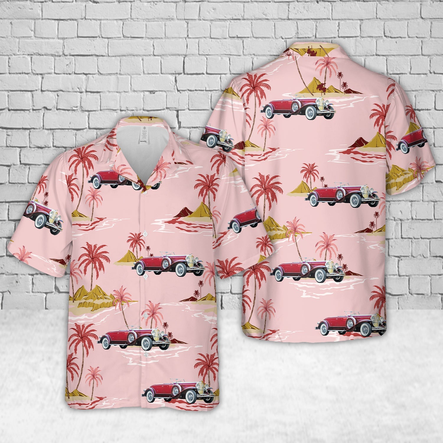 1935 Duesenberg Model J Convertible Coupe Hawaiian Shirt