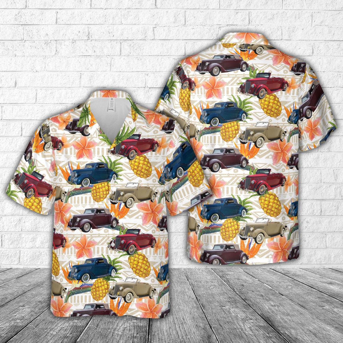 1936 Ford Cabriolet Hawaiian Shirt