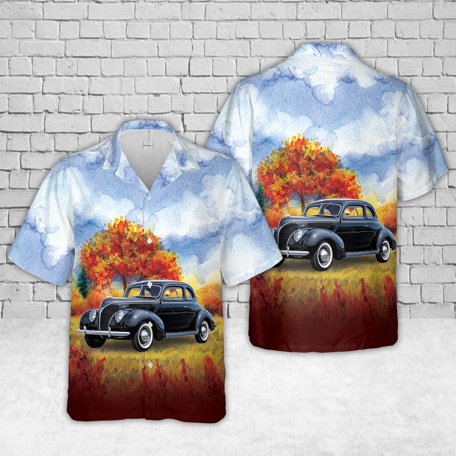1938 Ford Model 81A Club Coupe Hawaiian Shirt